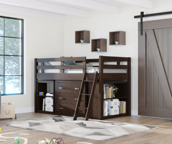 Solana Loft Bed w/ Accessories