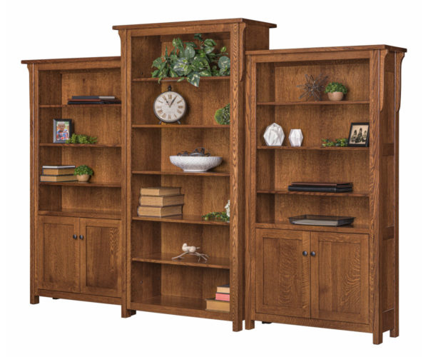 Boston Center and Side Bookcases