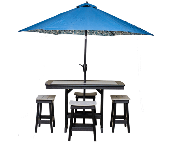 Counter Table w/ Umbrella Holes