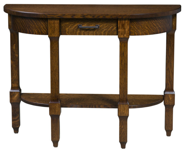 Royal Crest Half Oval Table