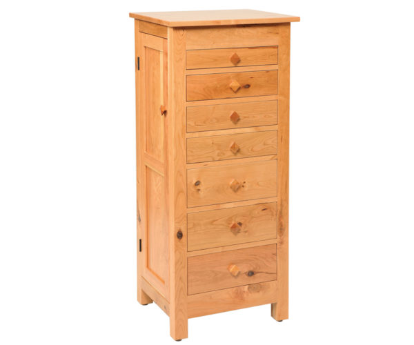Rustic Cherry Mission Jewelry Armoire