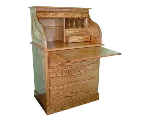 Traditional Full Pedestal Rolltop Desk