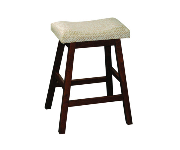 24" Wave Bar Stool with Fabric