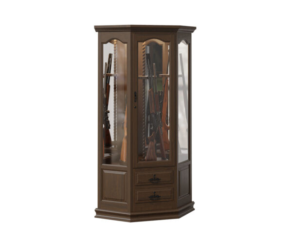 Corner Swivel Eight Gun Cabinet