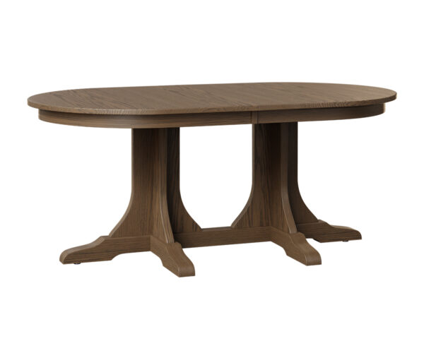 Mission Double Pedestal Table