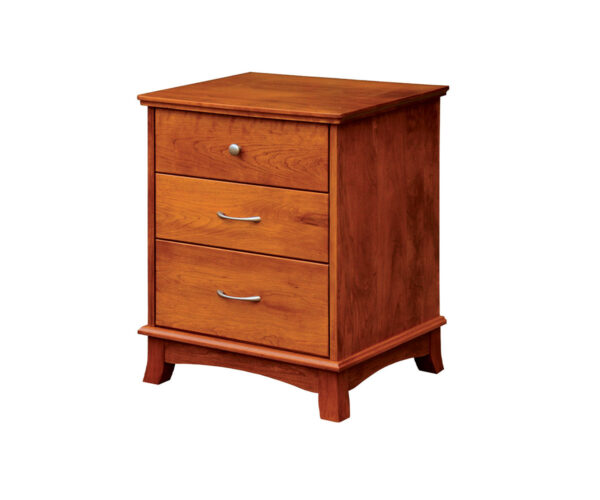 Crescent Three Drawer Nightstand