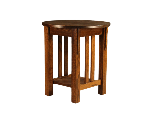 Modern Mission Round End Table