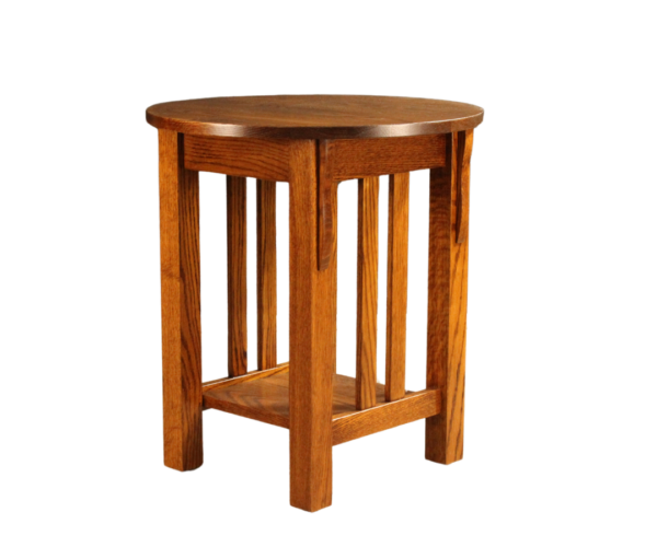 Modern Mission Round End Table