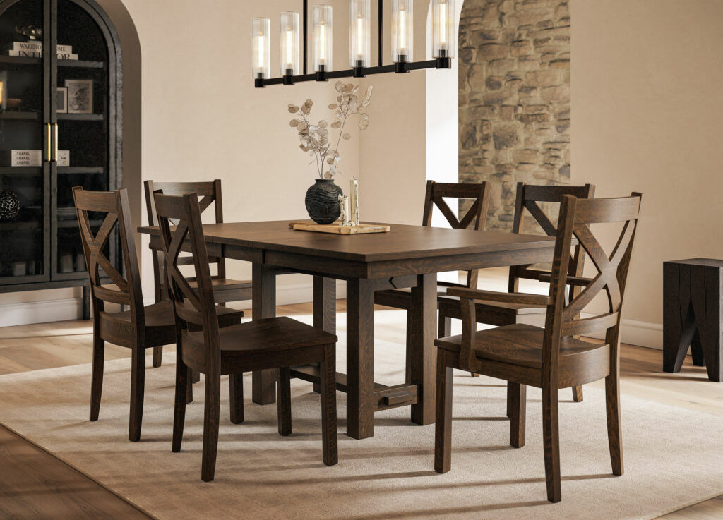 Emma dining room set made from solid hardwoods