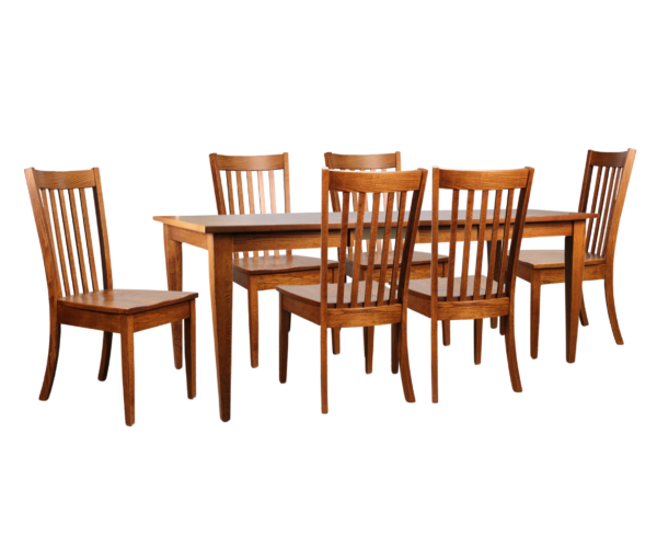 36x48-2 Leaf Shaker Leg/6 Newport Sides Collection