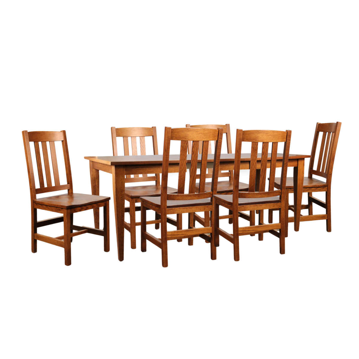 36x48-2 Leaf Shaker Leg/6 Lodge Sides Collection