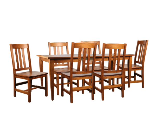 36x48-2 Leaf Shaker Leg/6 Lodge Sides Collection