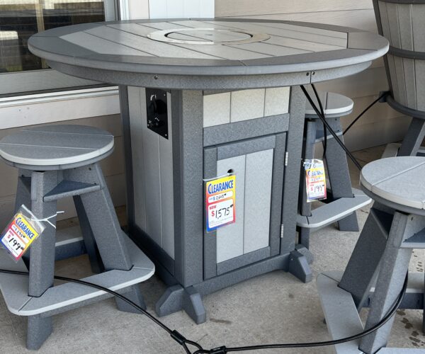48" Counter Fire Pit Table